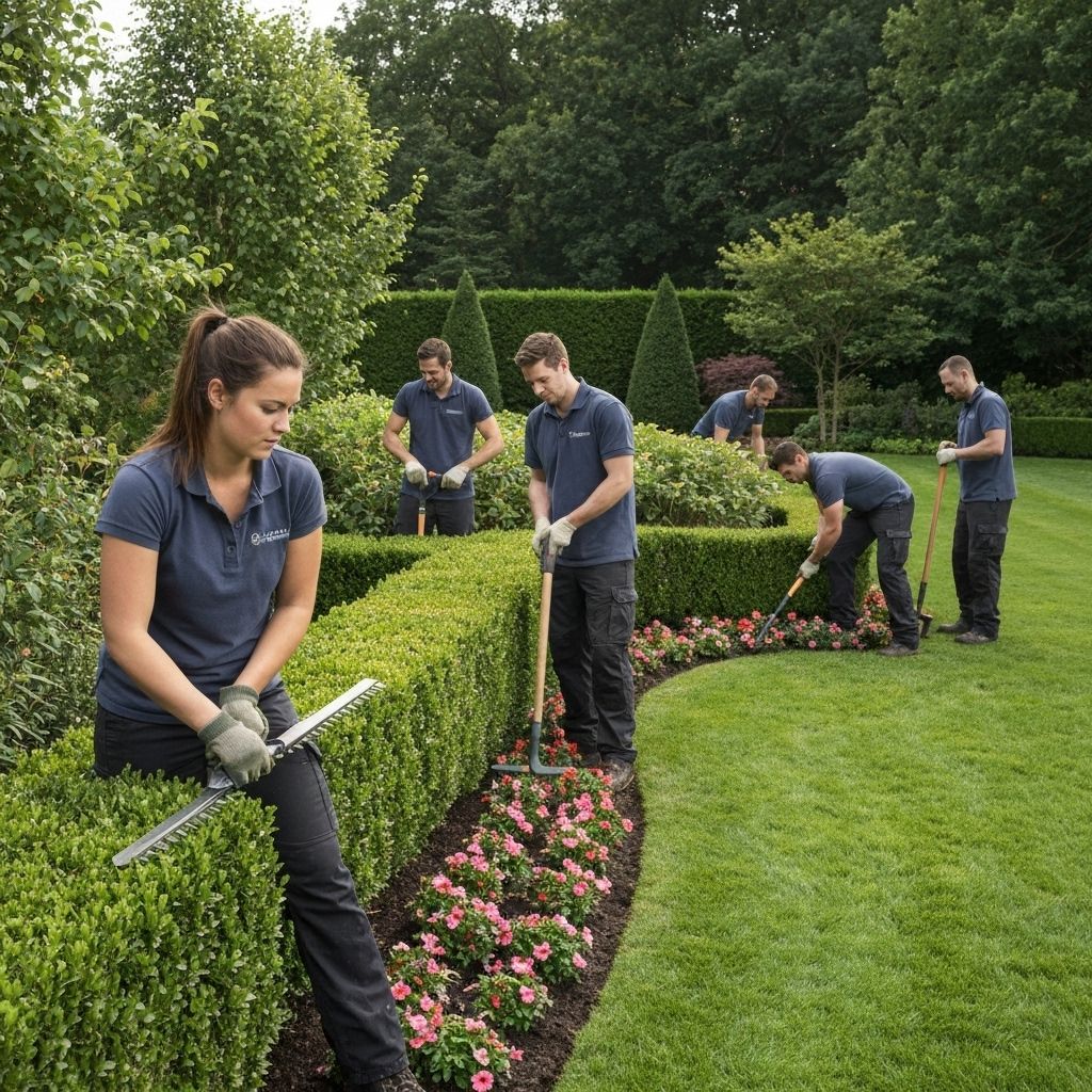 Mont LLC landscaping team at work